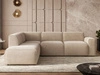 Ecksofa L-Form Links Eluno Beige