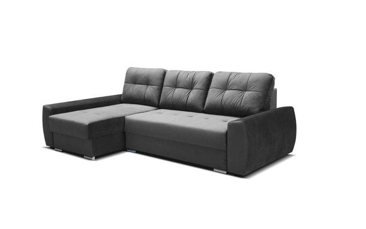 Stilvoll Ecksofa Fenix links - Dunkelgrau