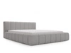 Polsterbett mit Bettkasten und Lattenrost 140x200 Orio Grau