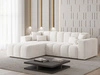 Ecksofa L-Form Links Nork Creme