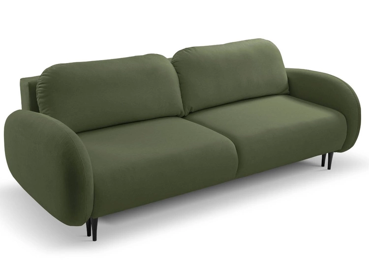 Schlafsofa mit Bettfunktion und Bettkasten Alta Grün
