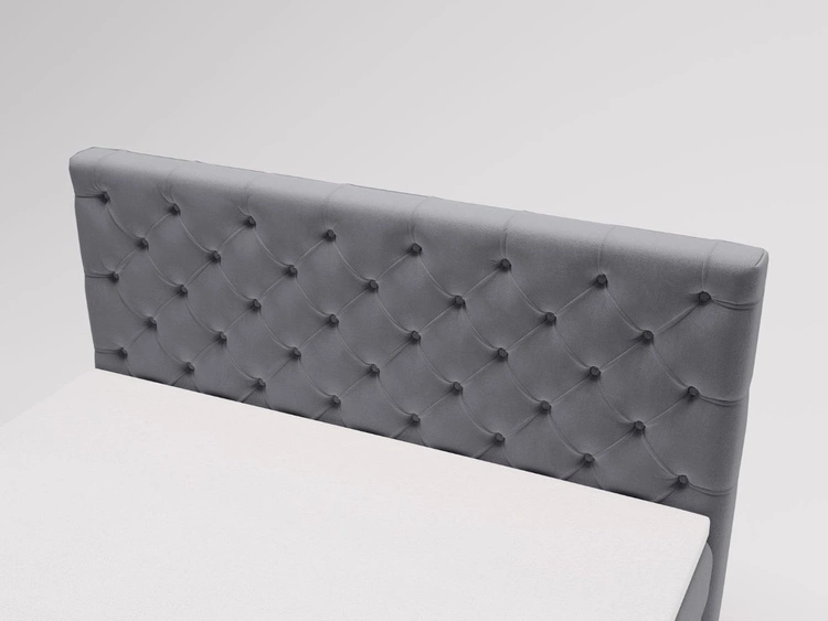 Boxspringbett mit Bettkasten 160x200 Montego Grau