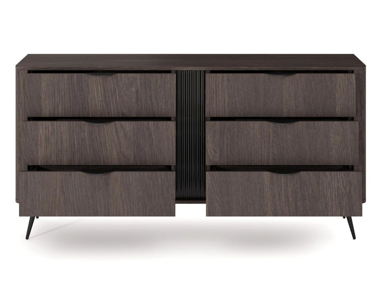 Hochkommode mit sechs Schubladen Magico Eiche Dunin