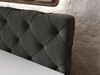 Boxspringbett mit Bettkasten 180x200 Napoli Dunkelgrau