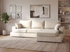 Ecksofa L-Form fürs Wohnzimmer Nesto Rechts Creme