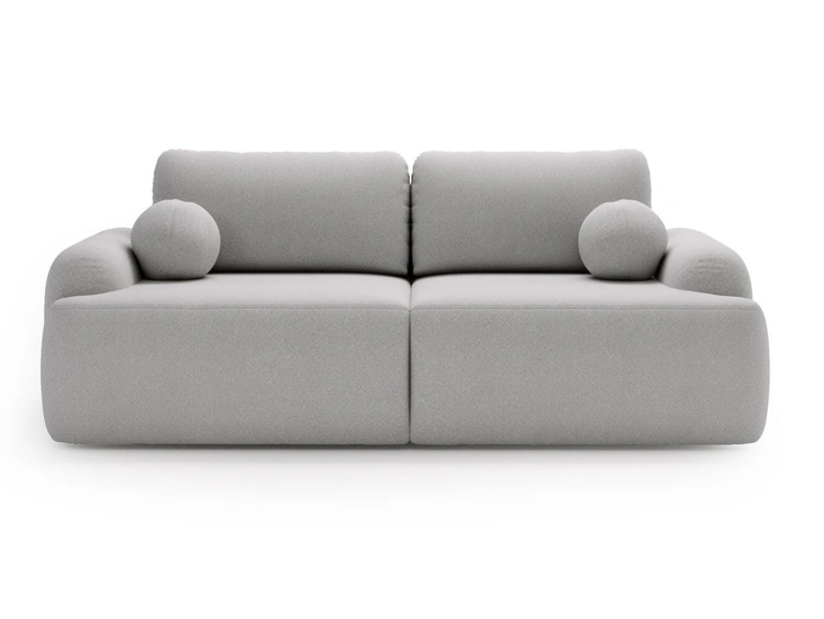 Sofa mit Schlaffunktion und Bettkasten Aurio Grau