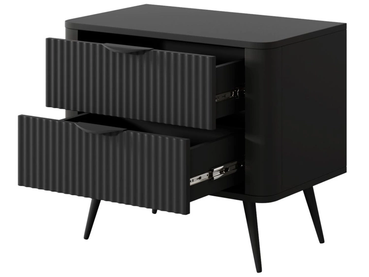 Nachtschrank Latina Schwarz