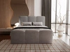 Boxspringbett mit Bettkasten 160x200 Campi Dunkelgrau