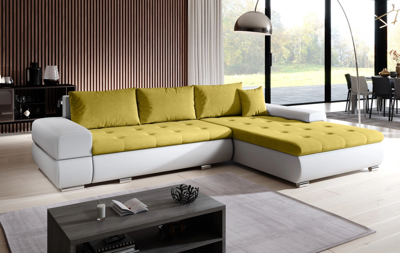 Sonia modernes Ecksofa - Orinoco 40 + Madryt 120