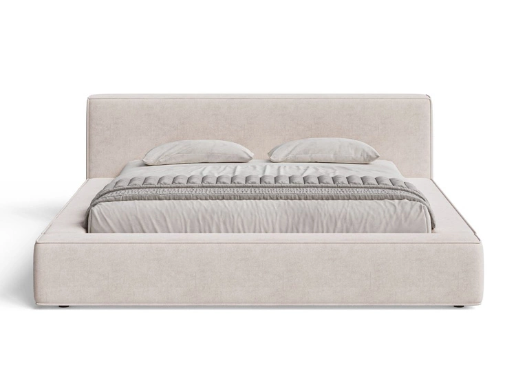 Polsterbett mit Bettkasten und Lattenrost 180x200 Mali Beige