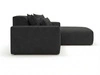 Ecksofa L-Form Rechts Moderne Ecksofa Leni Schwarz
