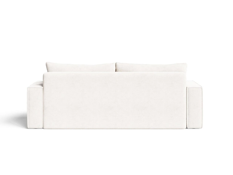Schlafsofa mit Bettfunktion und Bettkasten Sivra Creme