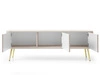TV-Lowboard mit Türen Viva Beige auf Golden Beinen