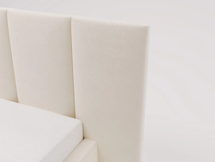 Polsterbett mit Bettkasten und Lattenrost 160x200 Lizbona  Braun