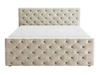 Boxspringbett mit Bettkasten 120x200 Montego Creme