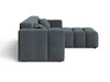 Ecksofa L-Form Rechts Moderne Ecksofa Loopo Dunkelgrau