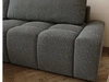 Ecksofa L-Form Links mit Schlaffunktion und Bettkasten Lana Grau