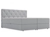 Boxspringbett mit Bettkasten 160x200 Napoli Grau
