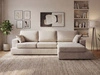 Ecksofa L-Form fürs Wohnzimmer Nesto Rechts Beige