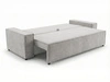 Schlafsofa mit Bettfunktion und Bettkasten Sivra Hellgrau