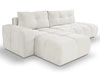 Ecksofa L-Form Links mit Schlaffunktion und Bettkasten Sile L Hellbeige