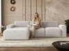 Ecksofa L-Form Links Lavia Grau