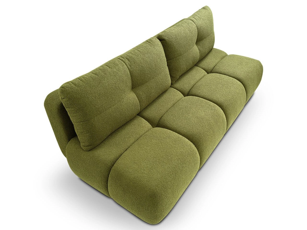 Schlafsofa mit Bettfunktion und Bettkasten Milet Grün