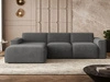 Ecksofa L-Form Links Lavia Dunkelgrau