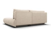 Ecksofa mit Schlaffunktion und Bettkasten Rechts Milet Beige