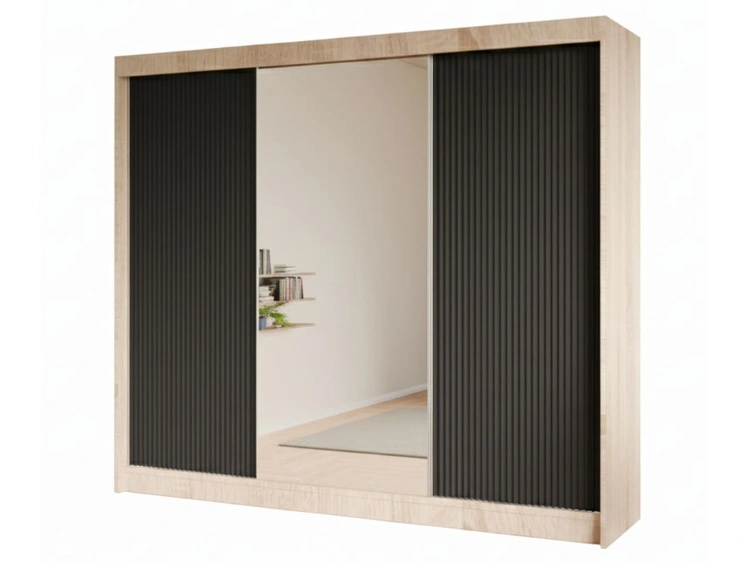 250 cm \ Schwarz || Eiche Sonoma \ Ja