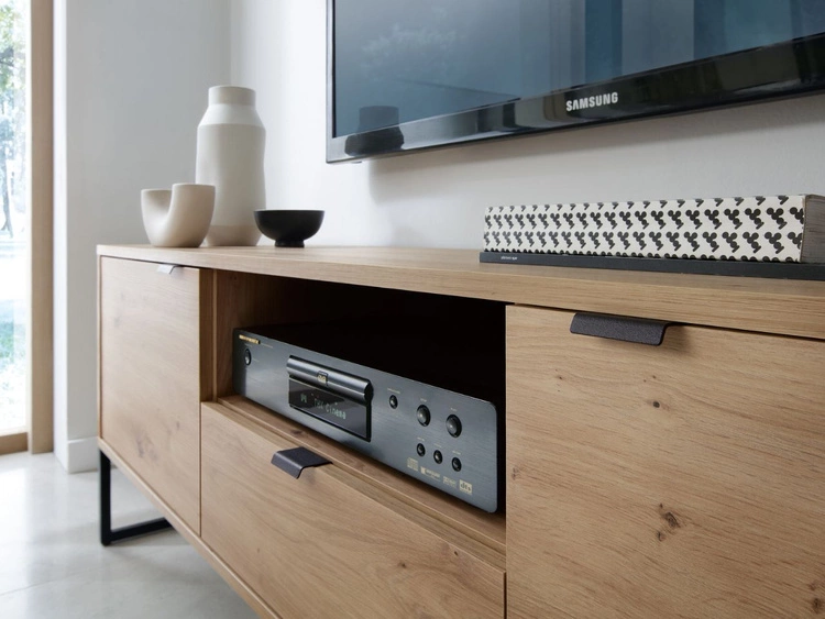 TV-Lowboard mit Schublade und Türen Anime Eiche Artisan