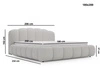 Polsterbett mit Stauraum und Lattenrost 180x200 Cloud Soft Schwarz