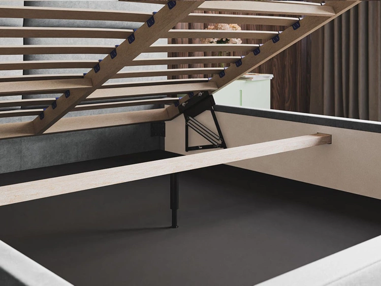 Polsterbett mit Bettkasten und Lattenrost 180x200 Marad Grün