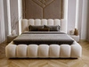 Polsterbett mit Bettkasten und Lattenrost 160x200 Averia Beige