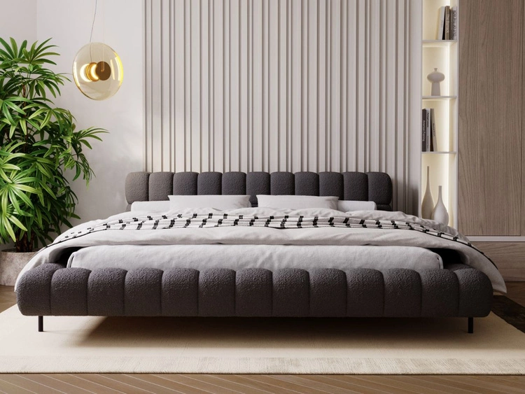 Polsterbett mit Lattenrost 140x200 Imagine Schwarz