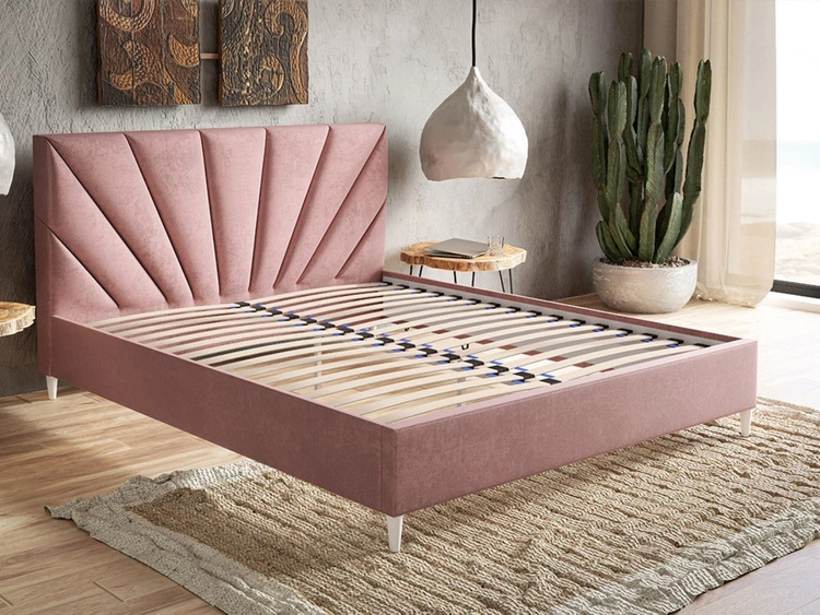 Polsterbett mit Lattenrost 160x200 Fuzi Beige