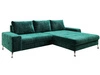 Ecksofa L-Form Rechts mit Schlaffunktion und Bettkasten Tonny Grün