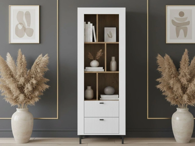 Regal mit Schubladen Messina Weiß