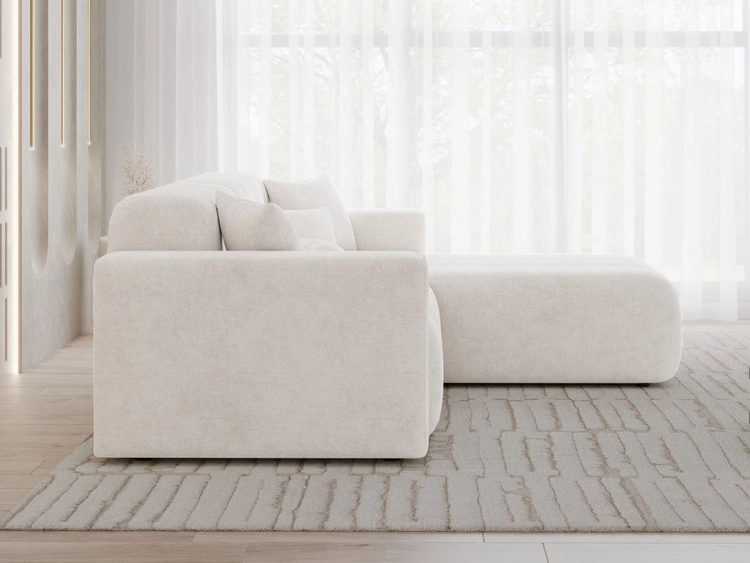 Ecksofa L-Form Rechts Nork Creme