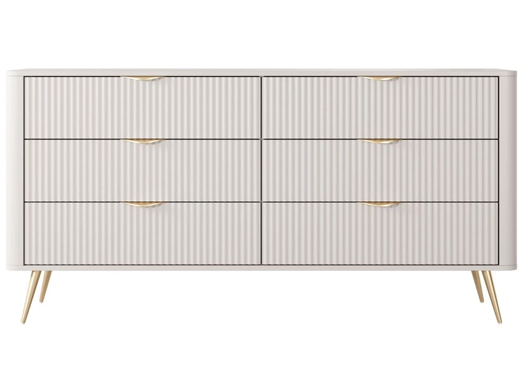 Kommode mit 6 Schubladen Latina Beige