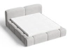 Polsterbett mit Bettkasten und Lattenrost 120x200 Aubi Grau