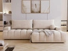 Ecksofa L-Form mit Schlaffunktion und Bettkasten Havi Rechts Hellbeige