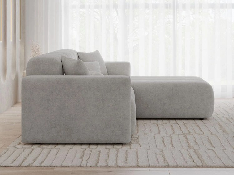 Ecksofa L-Form Rechts Nork Grau