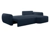 Ecksofa L-Form mit Schlaffunktion und Bettkasten Avessio Dunkelblau