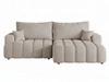 Ecksofa L-Form Rechts mit Schlaffunktion und Bettkasten Caleo Beige
