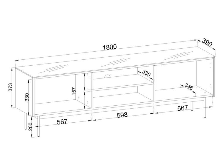 Wohnzimmerset mit Led Auroé Kaschmir