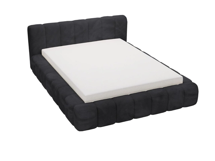 Polsterbett mit Bettkasten und Lattenrost 180x200 Ibiza Schwarz