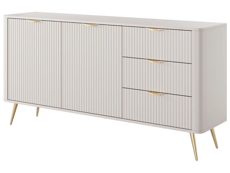 Kommode mit Türen und Schubladen Latina Beige