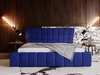 Polsterbett mit Bettkasten und Lattenrost 120x200 Paris Dunkelblau