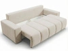 Schlafsofa mit Bettfunktion und Bettkasten Miro Beige